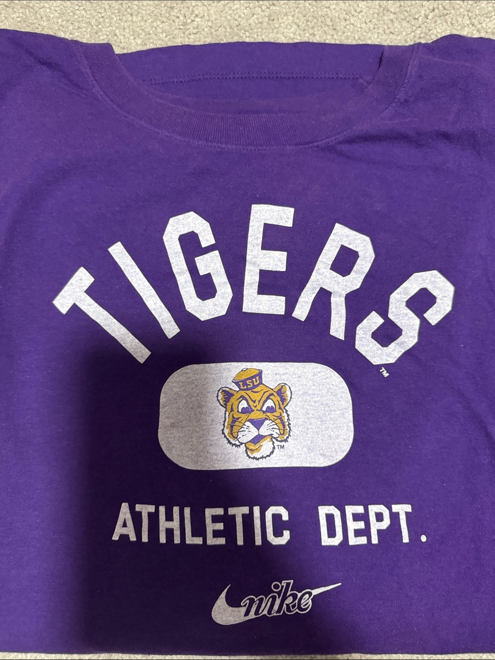 Nike LSU Purple 'Tigers Athletic Dept.'